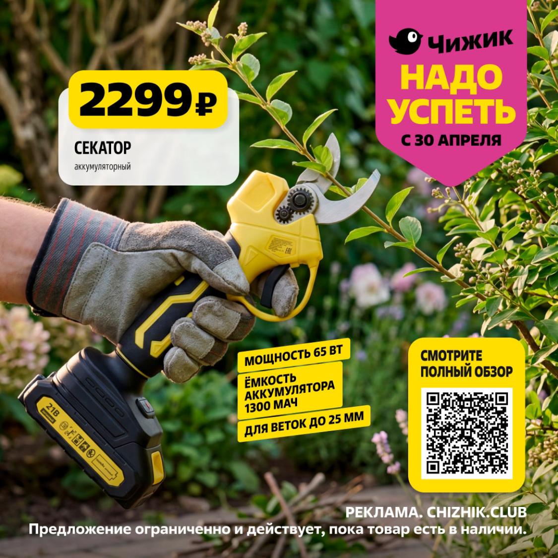 элетросекатор в чижике за 2299 рублей